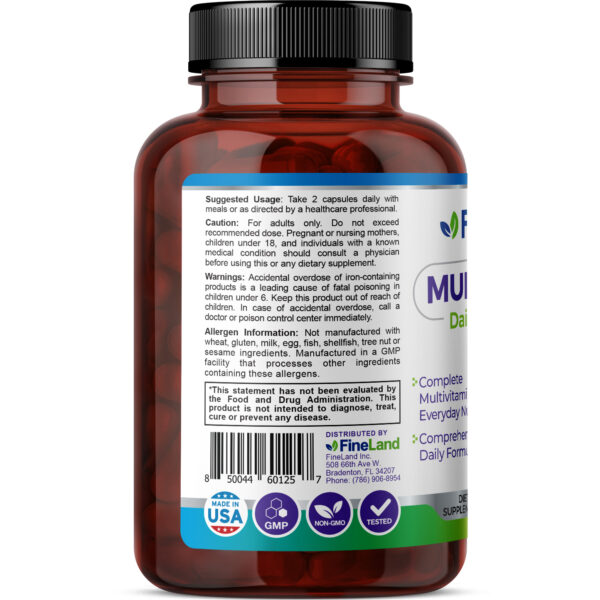 Fineland-MultiVitamin-3DRender-Side Multi-Vimin - Image 4