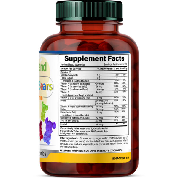 FineLand_MULTI-VIMIN (NIÑOS)_3dRender_Back Multi-Vitamin (Gummy Bears) - Image 2